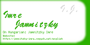 imre jamnitzky business card